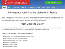 Tablet Screenshot of frenchadminsolutions.com